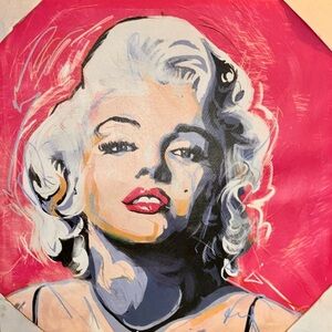 Marilyn Monroe Portrait Painting Picture Canvas Wall Art Decor 24x24